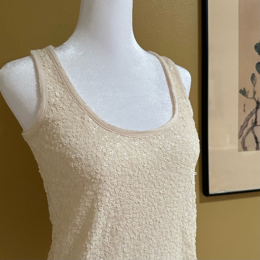 ♥️J. Crew Sequined Blush Tank Top - XS